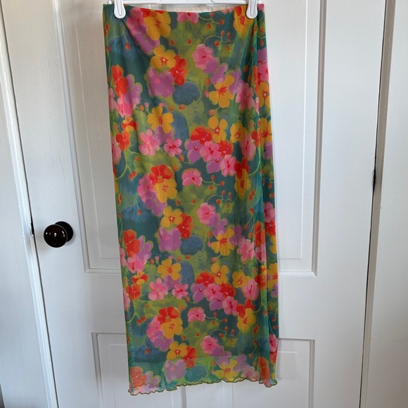 Urban Outfitters Floral Midi Skirt - Picture 3 of 3